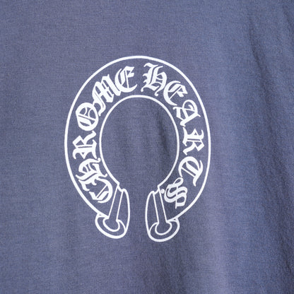 CHROME HEARTS GREY T-BAR POLO SHIRT