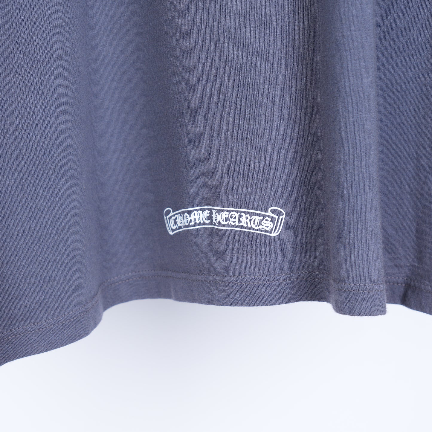 CHROME HEARTS GREY T-BAR POLO SHIRT