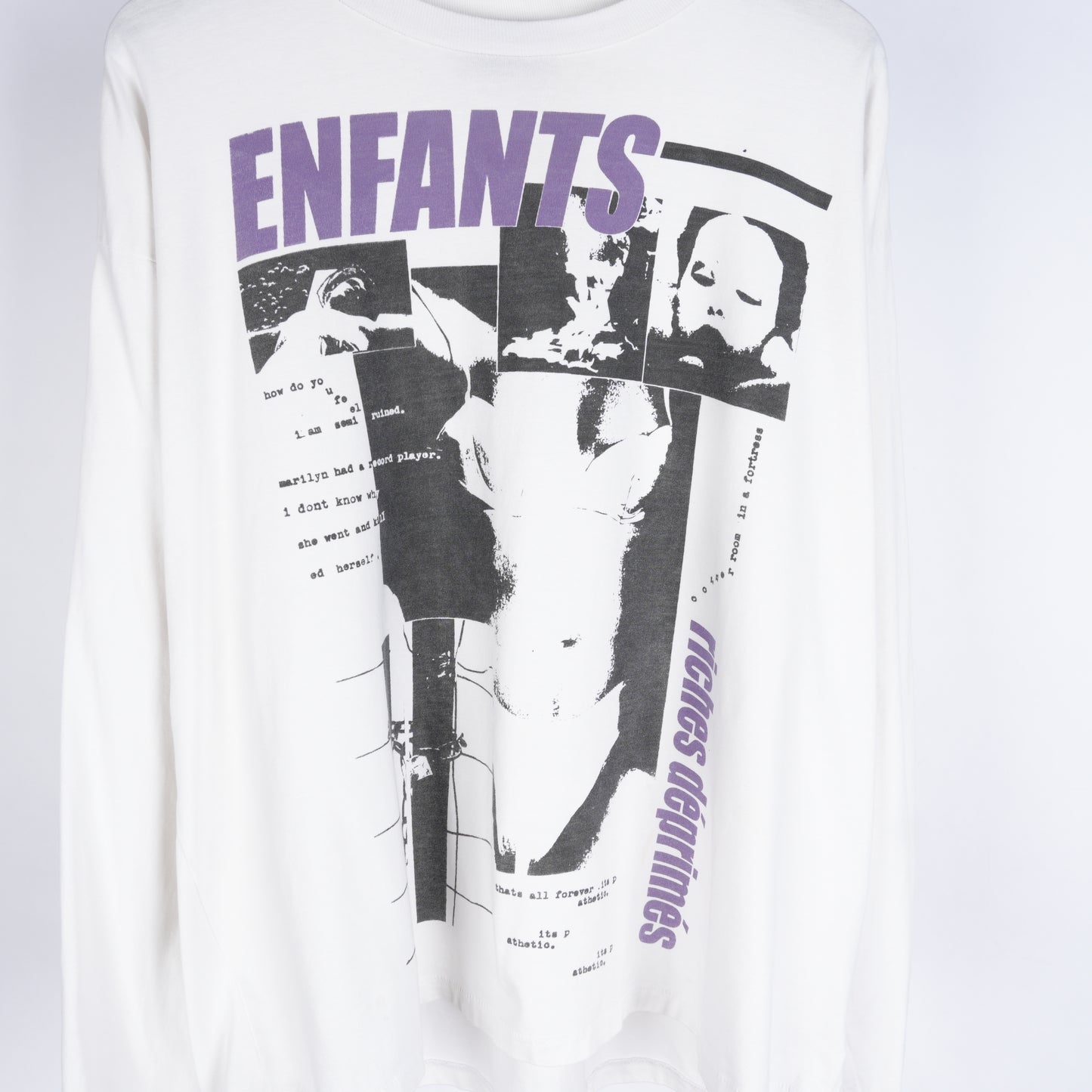 ENFANTS RICHES DÉPRIMÉS GRAFFITI BRIDE LONG SLEEVE