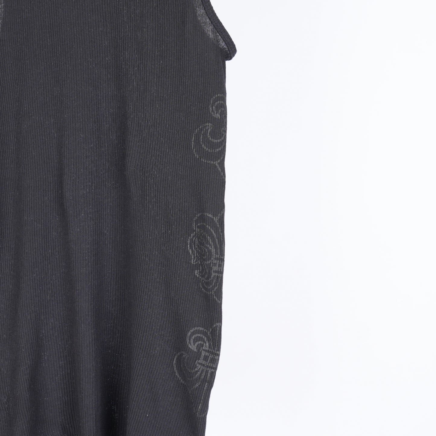 CHROME HEARTS BLACK CANNES LOVE YOU TANK TOP