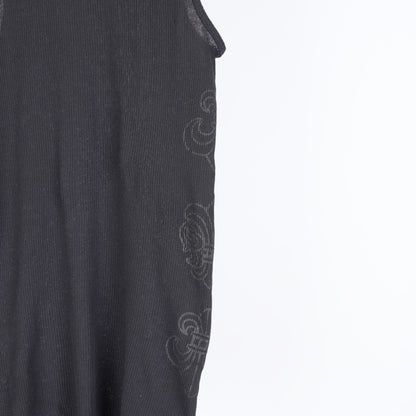 CHROME HEARTS BLACK CANNES LOVE YOU TANK TOP