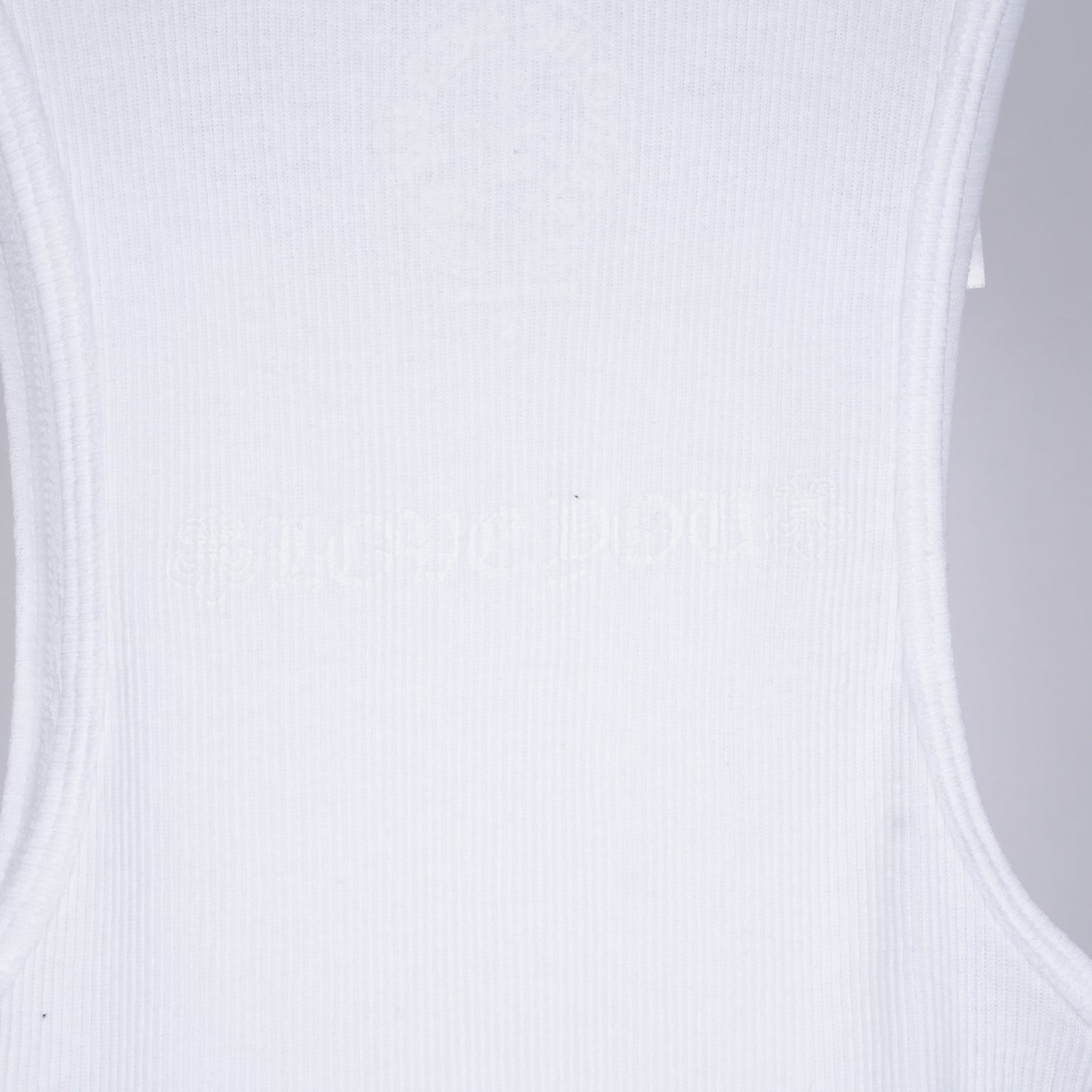 CHROME HEARTS WHITE CANNES LOVE YOU TANK TOP