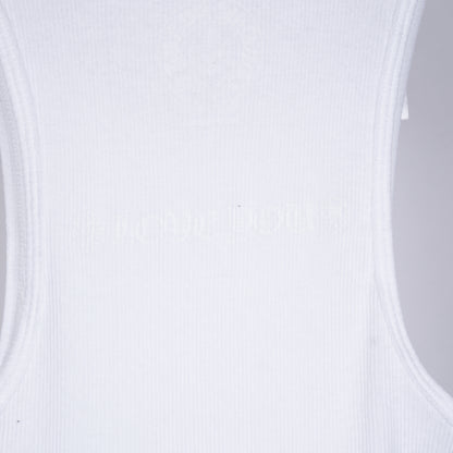 CHROME HEARTS WHITE CANNES LOVE YOU TANK TOP