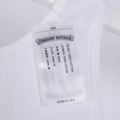 CHROME HEARTS WHITE CANNES LOVE YOU TANK TOP