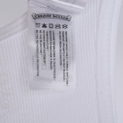 CHROME HEARTS WHITE CANNES LOVE YOU TANK TOP