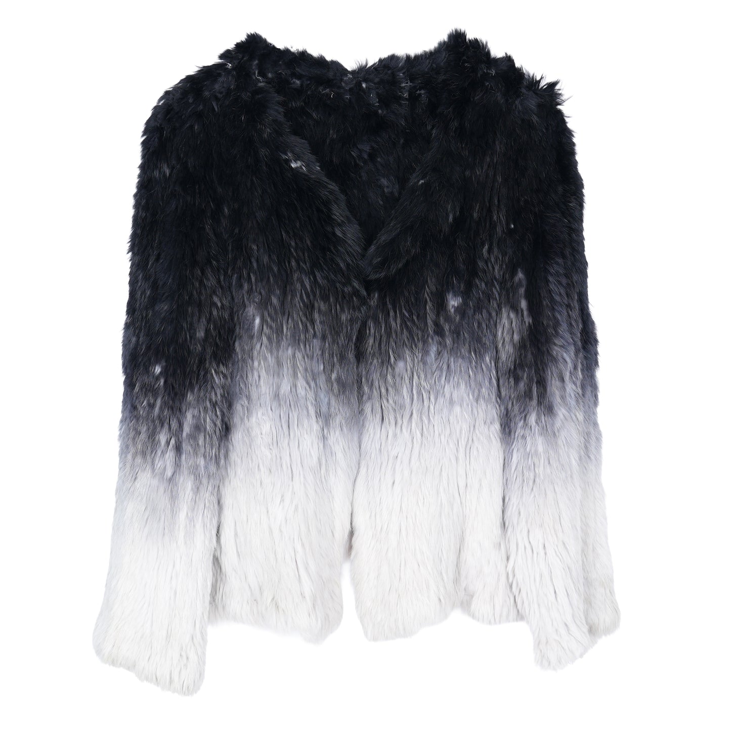 Vintage Ombre Rabbit Fur Coat