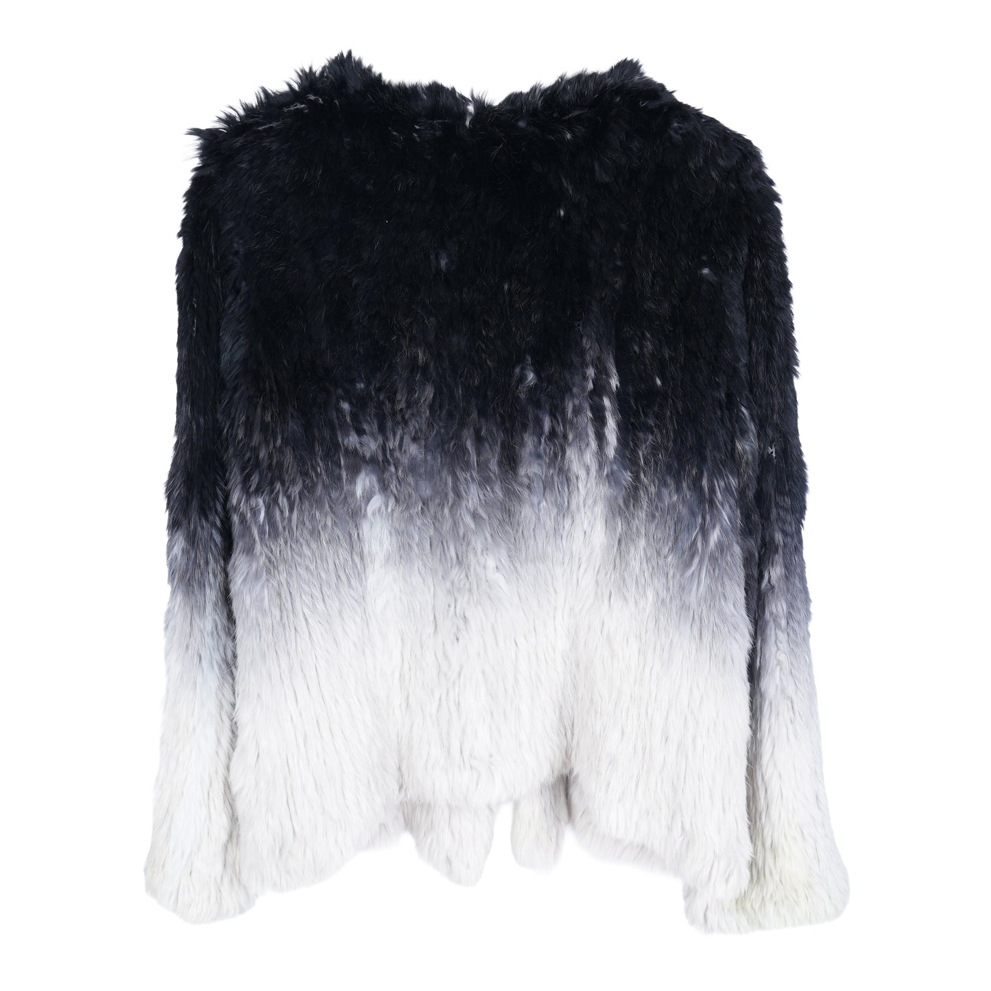 Vintage Ombre Rabbit Fur Coat