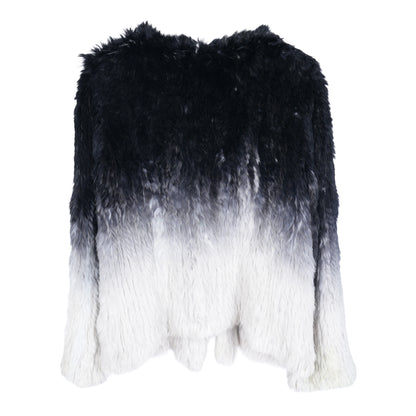 Vintage Ombre Rabbit Fur Coat