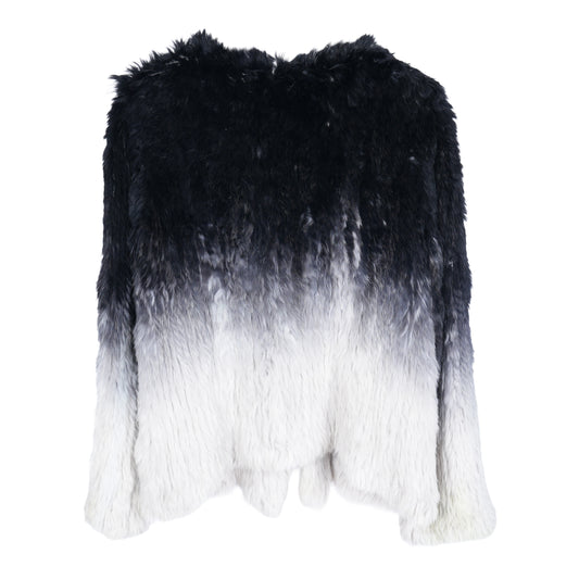 Vintage Ombre Rabbit Fur Coat