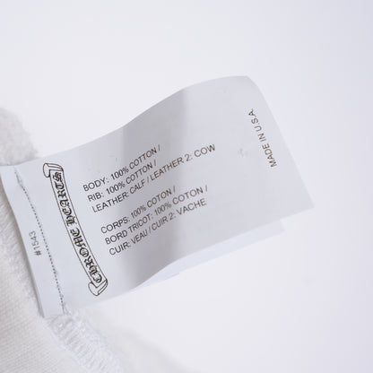 CHROME HEARTS CHEETAH PATENT WHITE PATCH SWEATPANTS