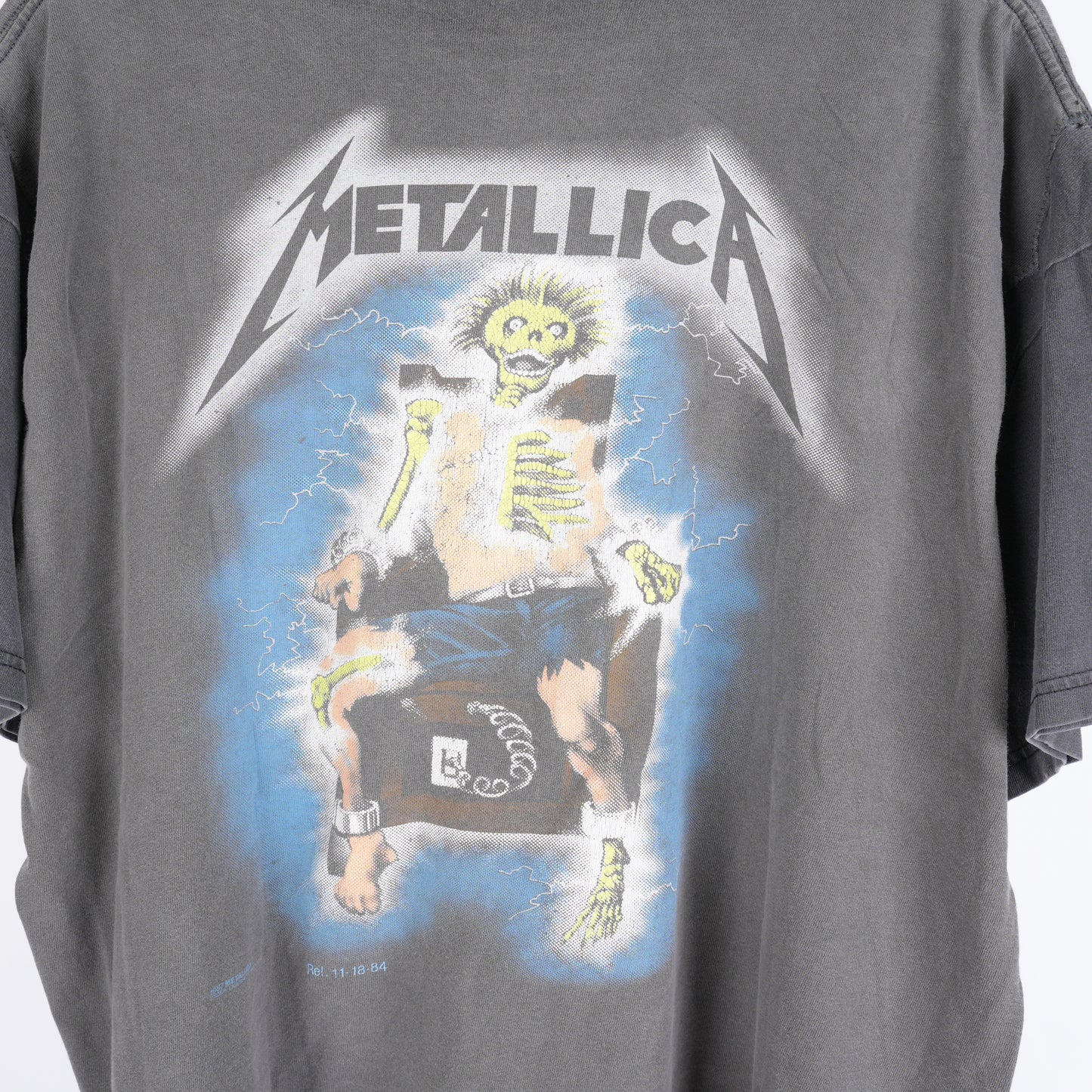 Vintage FADED REPAIRED METALLICA 'METAL UP YOUR ASS' TEE