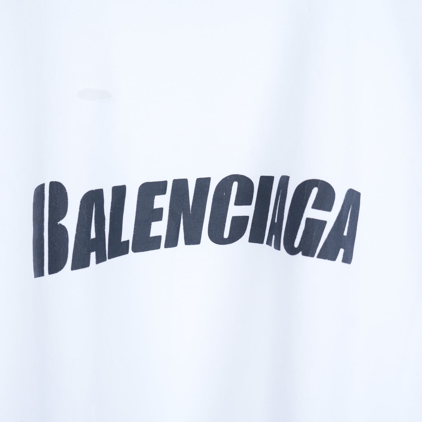 BALENCIAGA WHITE DESTROYED TEE