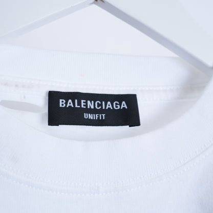 BALENCIAGA WHITE DESTROYED TEE