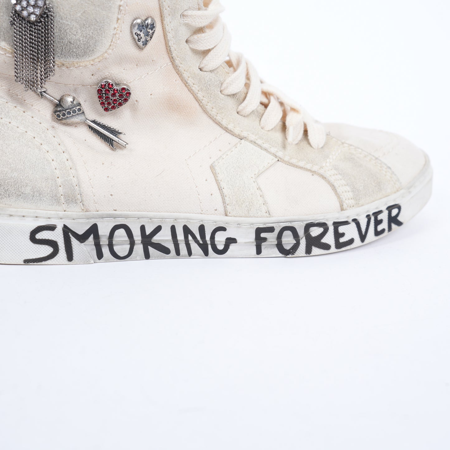 SAINT LAURENT "SMOKING FOREVER" SNEAKERS