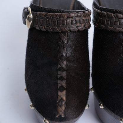 VINTAGE GUCCI PLATFORM CLOGS