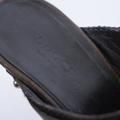 VINTAGE GUCCI PLATFORM CLOGS