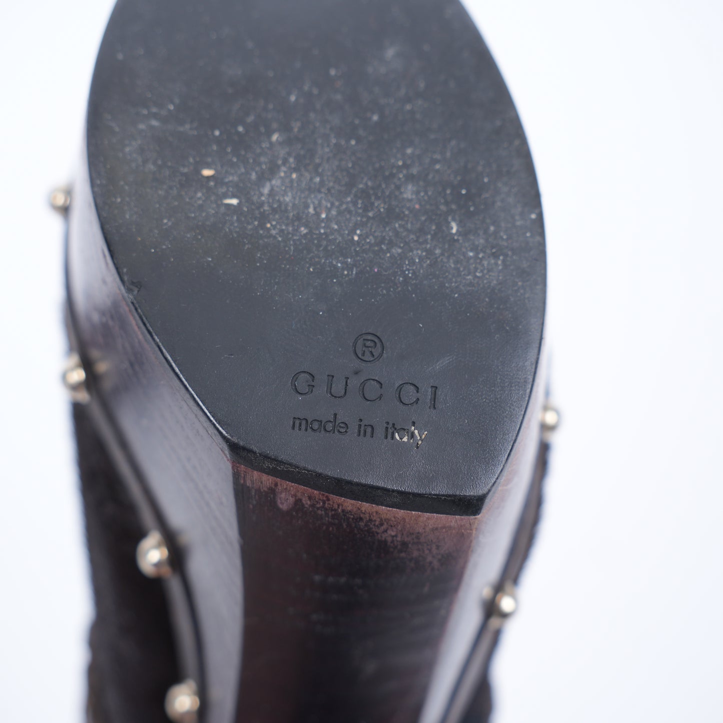 VINTAGE GUCCI PLATFORM CLOGS