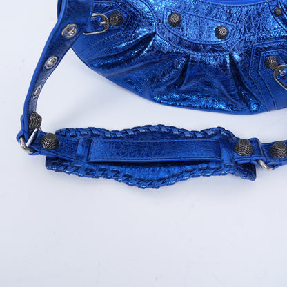 BALENCIAGA LE CAGOLE XS BLUE HANDBAG