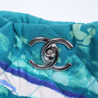 CHANEL 2011 GRAFFITI WATER COLOR QUILTED TOTE BAG