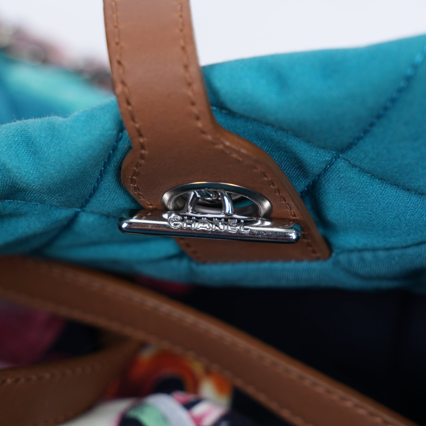 CHANEL 2011 GRAFFITI WATER COLOR QUILTED TOTE BAG