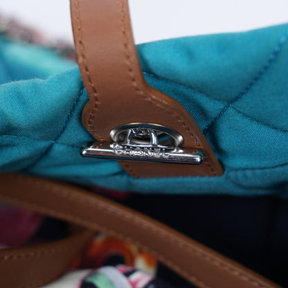 CHANEL 2011 GRAFFITI WATER COLOR QUILTED TOTE BAG