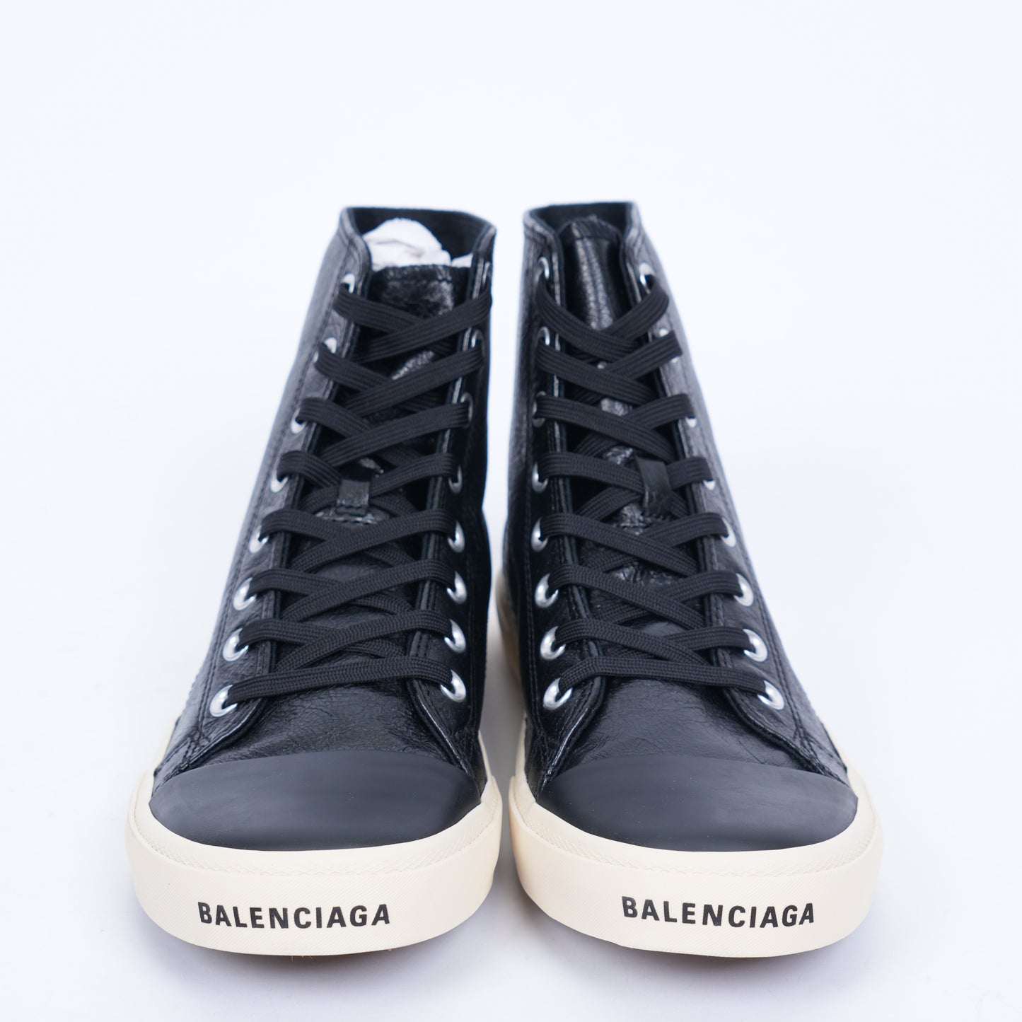 BALENCIAGA HIGH TOP LEATHER SNEAKERS