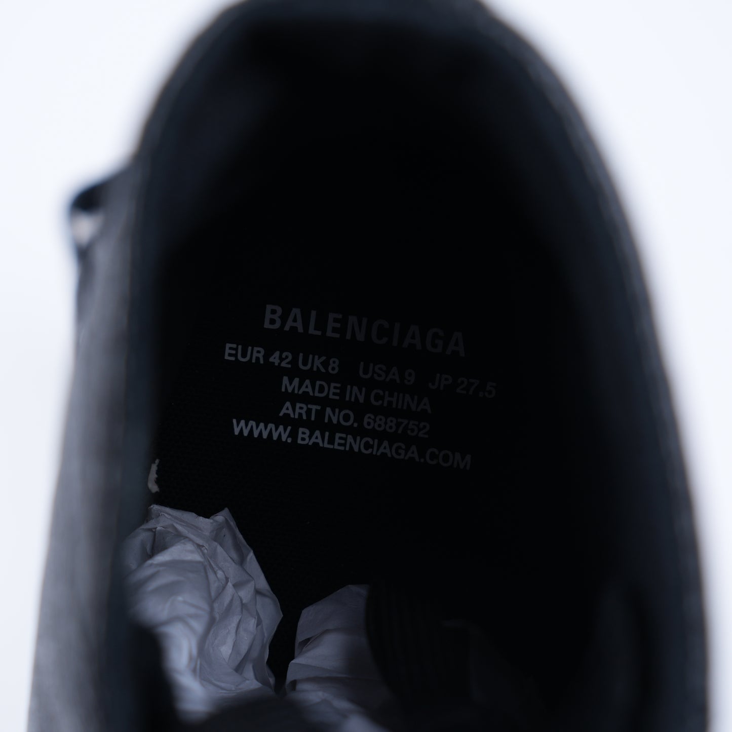 BALENCIAGA HIGH TOP LEATHER SNEAKERS