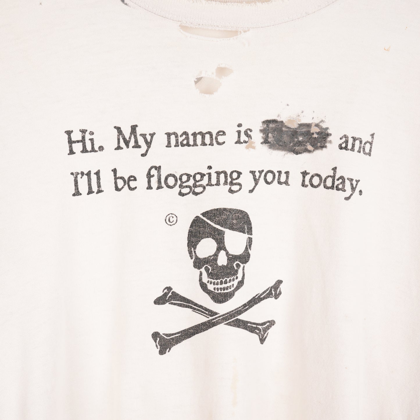 VINTAGE MY NAME IS... SKULL TEE
