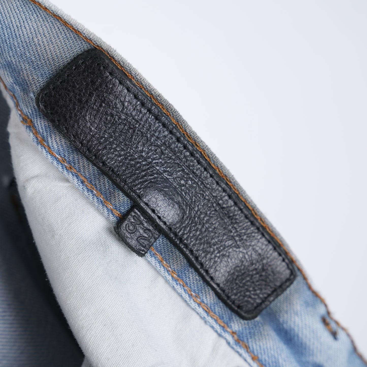 CHROME HEARTS BLACK PATCH LIGHT WASH LEVIS DENIM