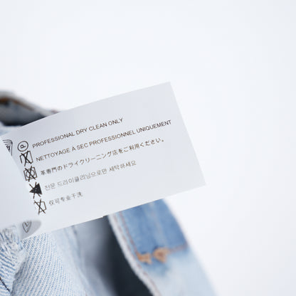 CHROME HEARTS BLACK PATCH LIGHT WASH LEVIS DENIM