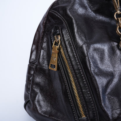 VINTAGE PRADA LEATHER CHAIN BAG