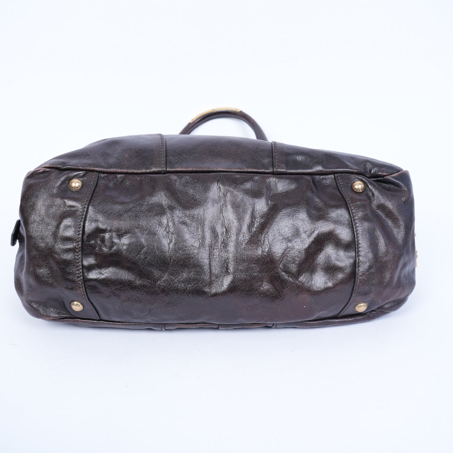 VINTAGE PRADA LEATHER CHAIN BAG