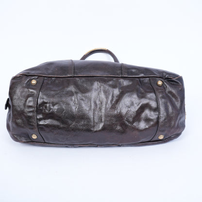 VINTAGE PRADA LEATHER CHAIN BAG