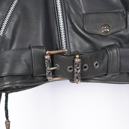 CHROME HEARTS PERFECTO FILIGREE LEATHER JACKET
