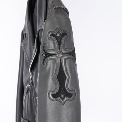 CHROME HEARTS PERFECTO FILIGREE LEATHER JACKET