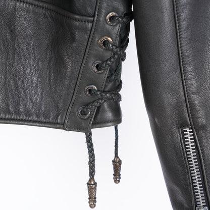 CHROME HEARTS PERFECTO FILIGREE LEATHER JACKET