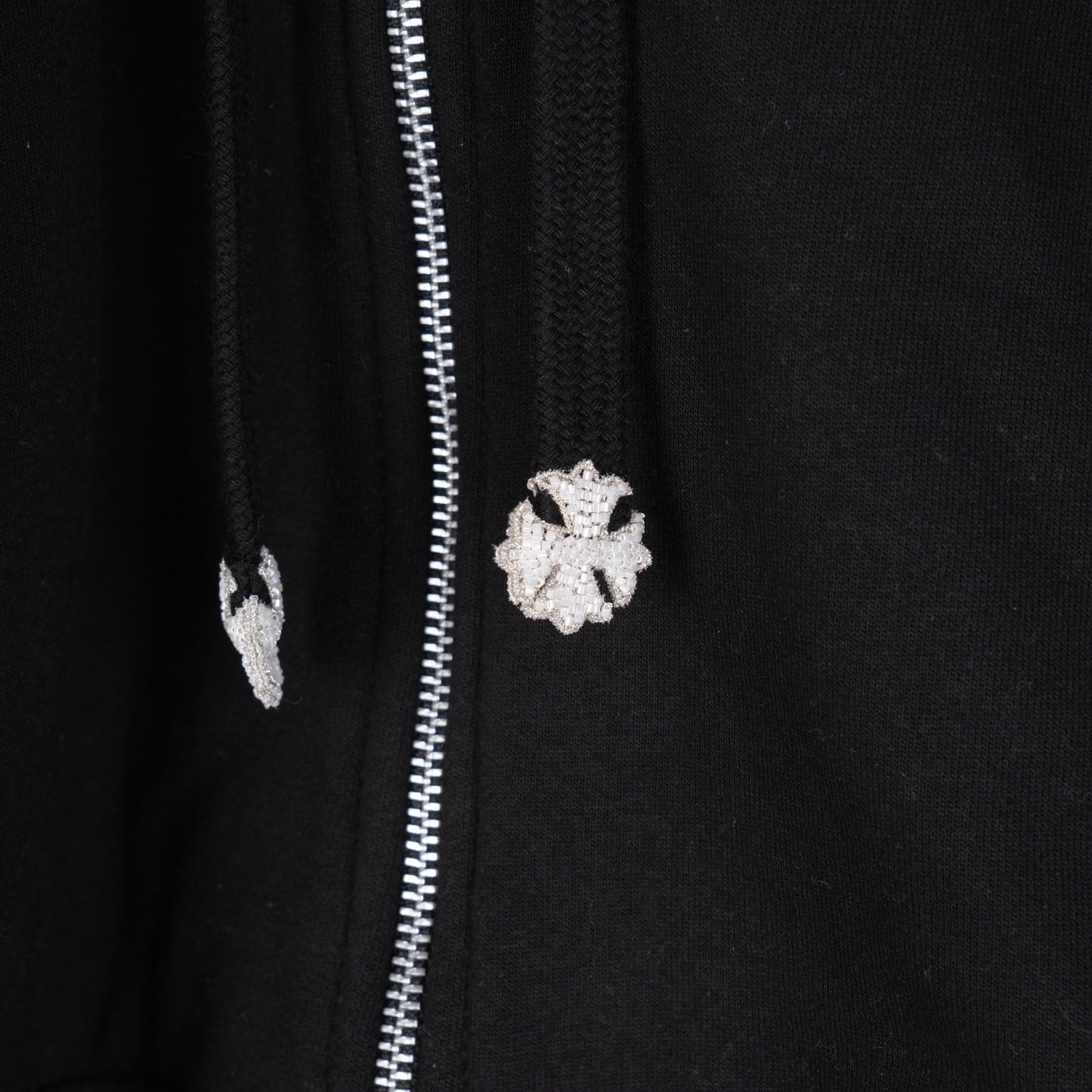 CHROME HEARTS PARIS BEADED ZIP UP HOODIE