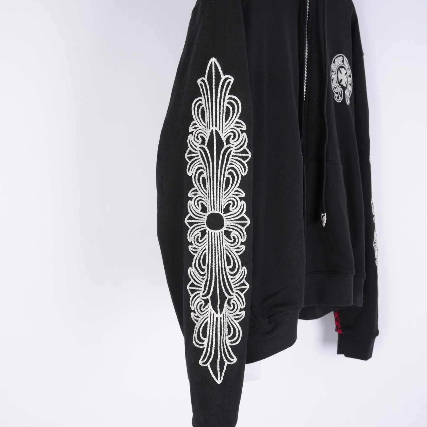 CHROME HEARTS PARIS BEADED ZIP UP HOODIE