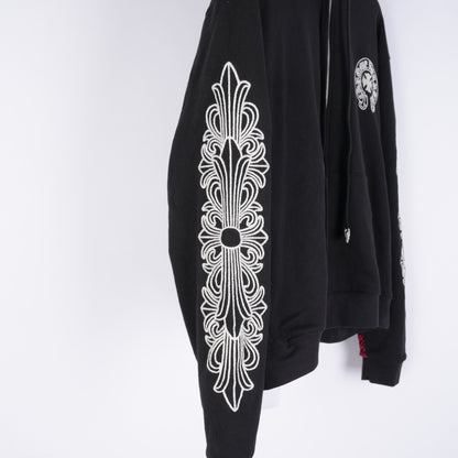 CHROME HEARTS PARIS BEADED ZIP UP HOODIE