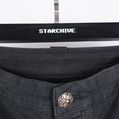 CHROME HEARTS HERRINGBONE CARPENTER PANTS