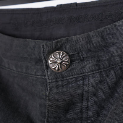 CHROME HEARTS HERRINGBONE CARPENTER PANTS