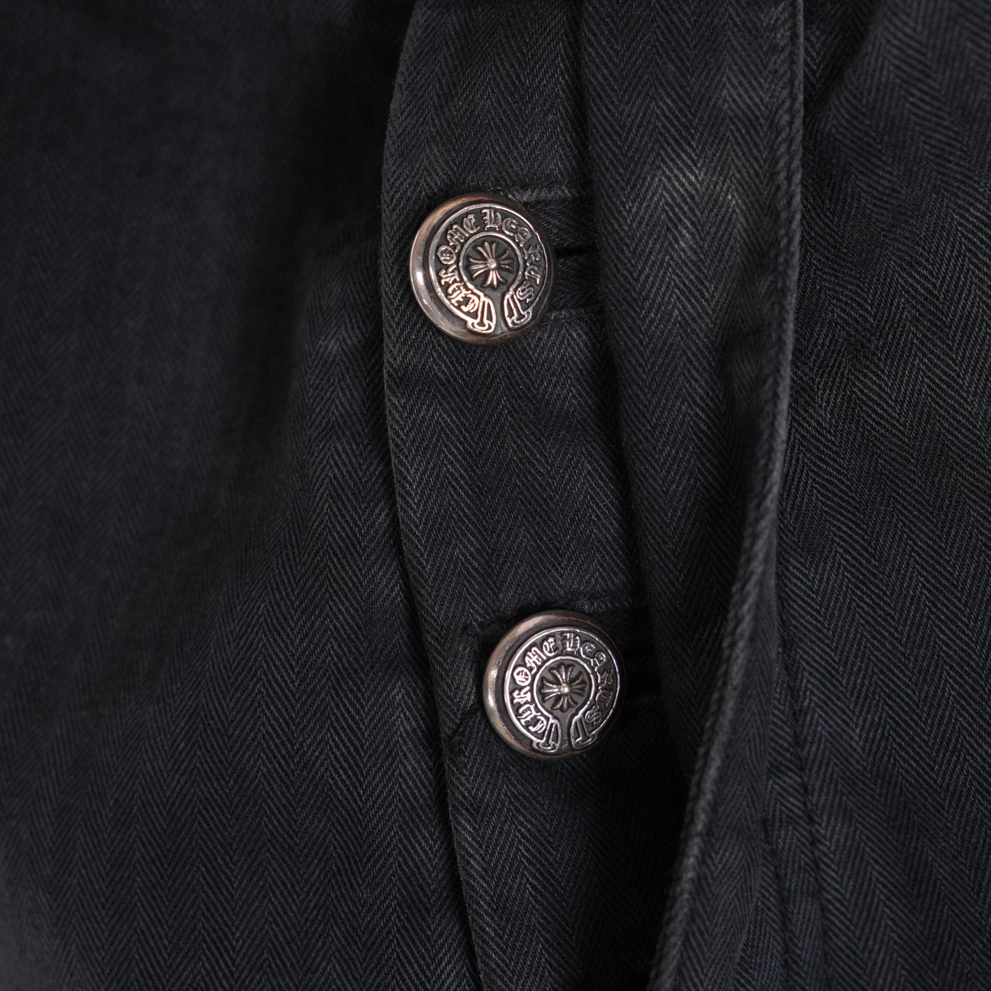 CHROME HEARTS HERRINGBONE CARPENTER PANTS