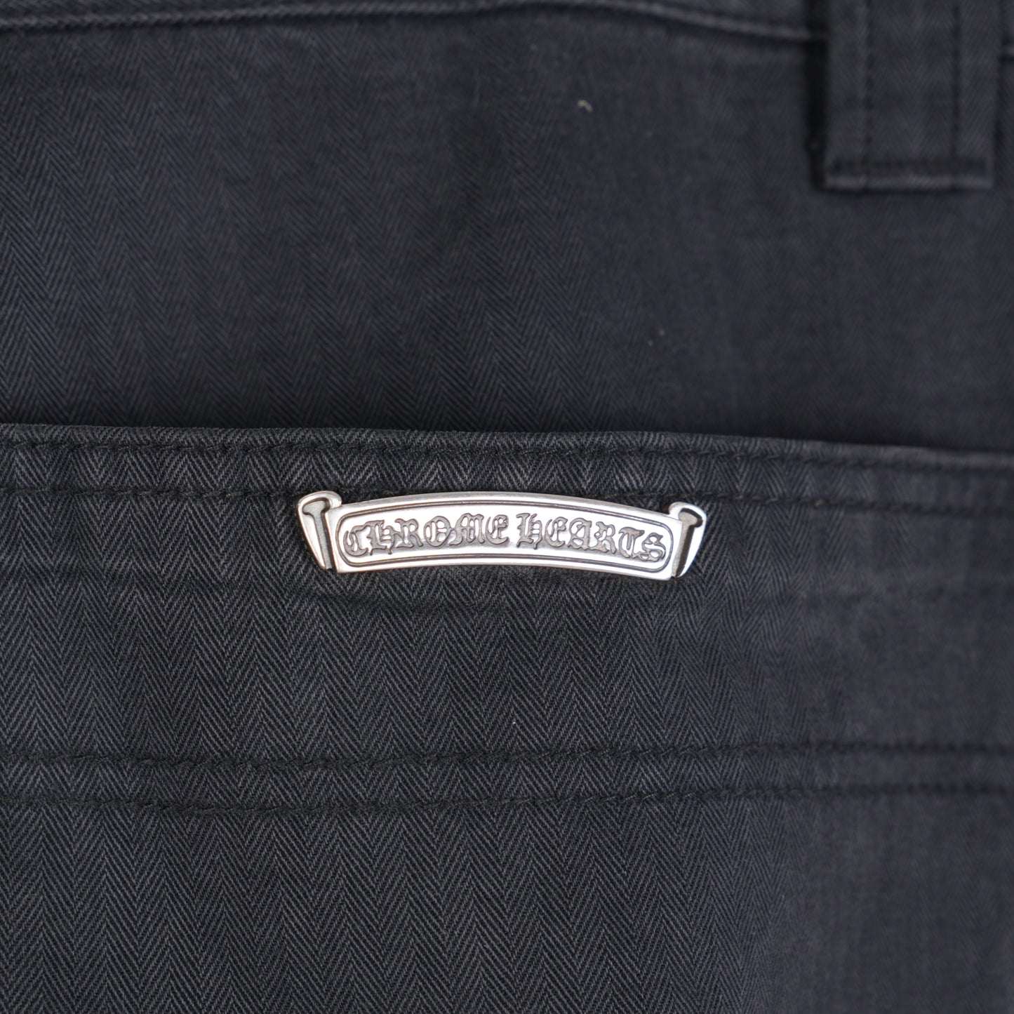 CHROME HEARTS HERRINGBONE CARPENTER PANTS