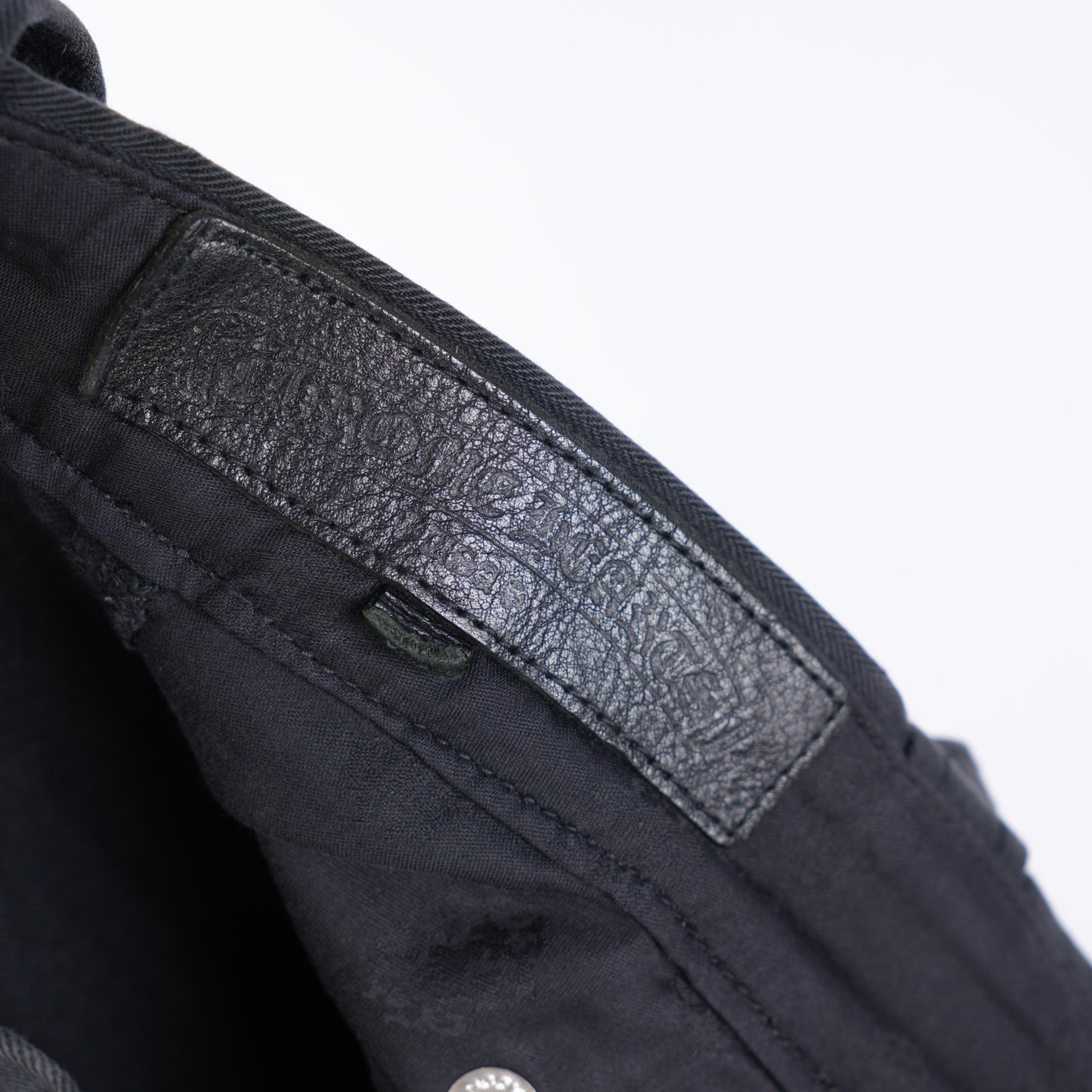 CHROME HEARTS HERRINGBONE CARPENTER PANTS