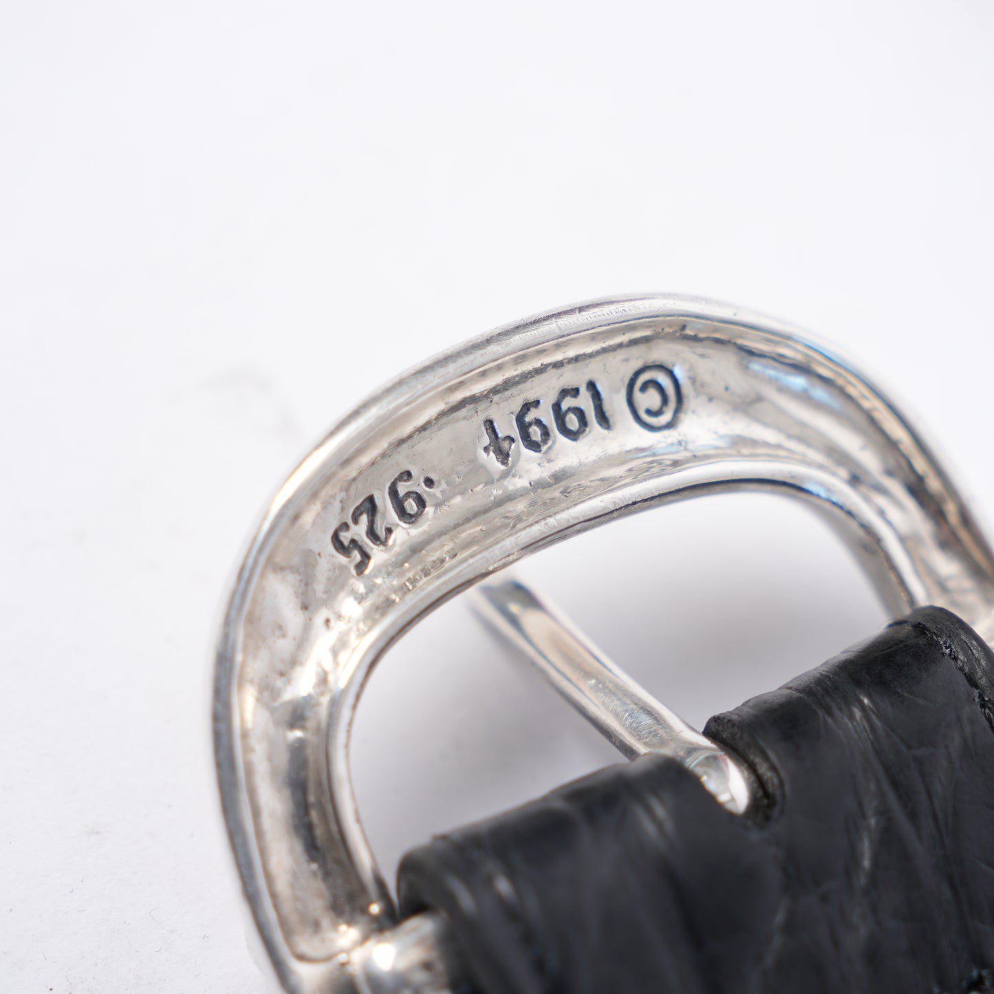 CHROME HEARTS CROCODILE LEATHER GUNSLINGER BELT