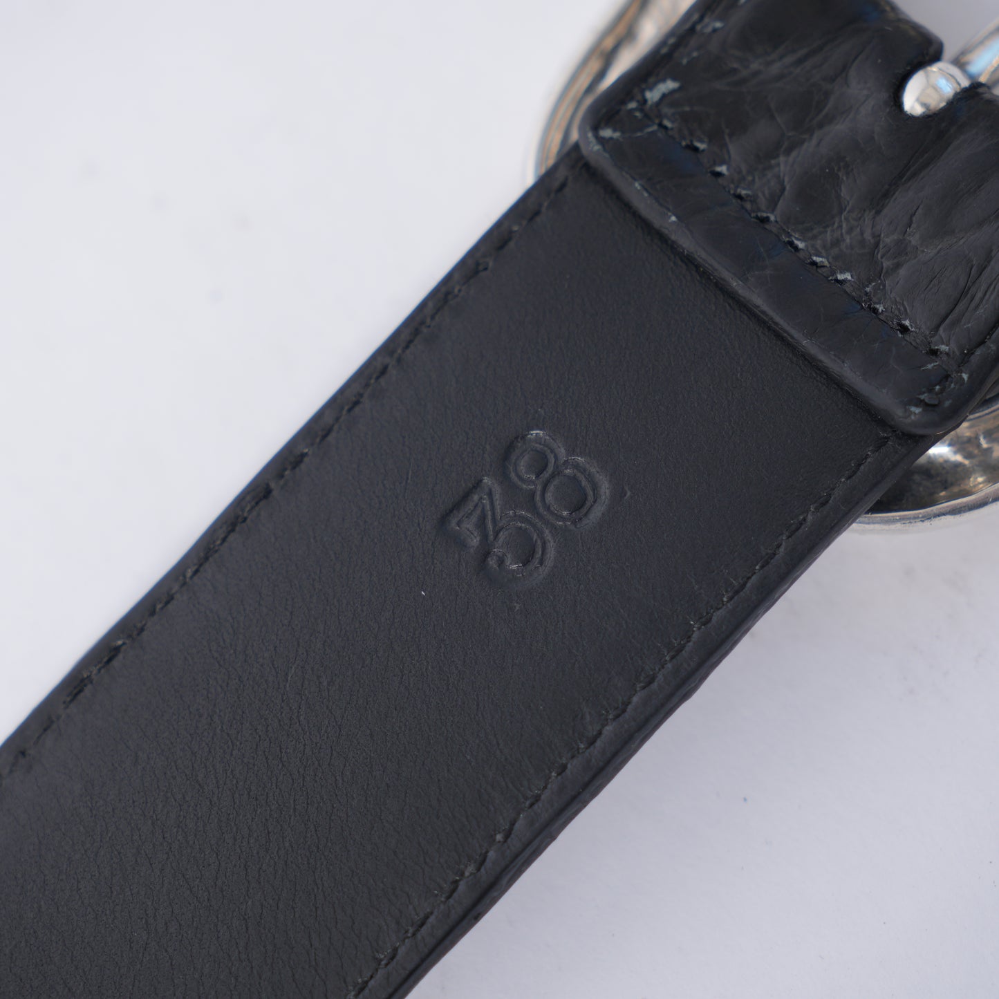 CHROME HEARTS CROCODILE LEATHER GUNSLINGER BELT