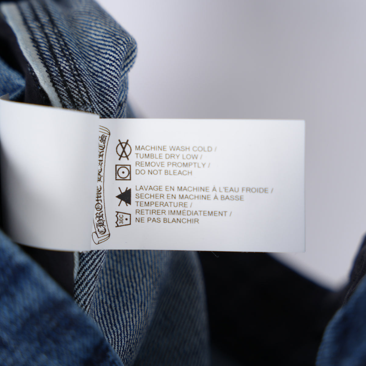 CHROME HEARTS TURBO DIESEL BLUE DENIM
