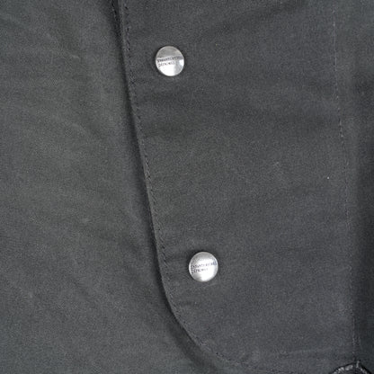 ENFANTS RICHES DÉPRIMÉS ERD FIREMAN LEATHER ROSE BUCKLE WAXED COTTON PANTS