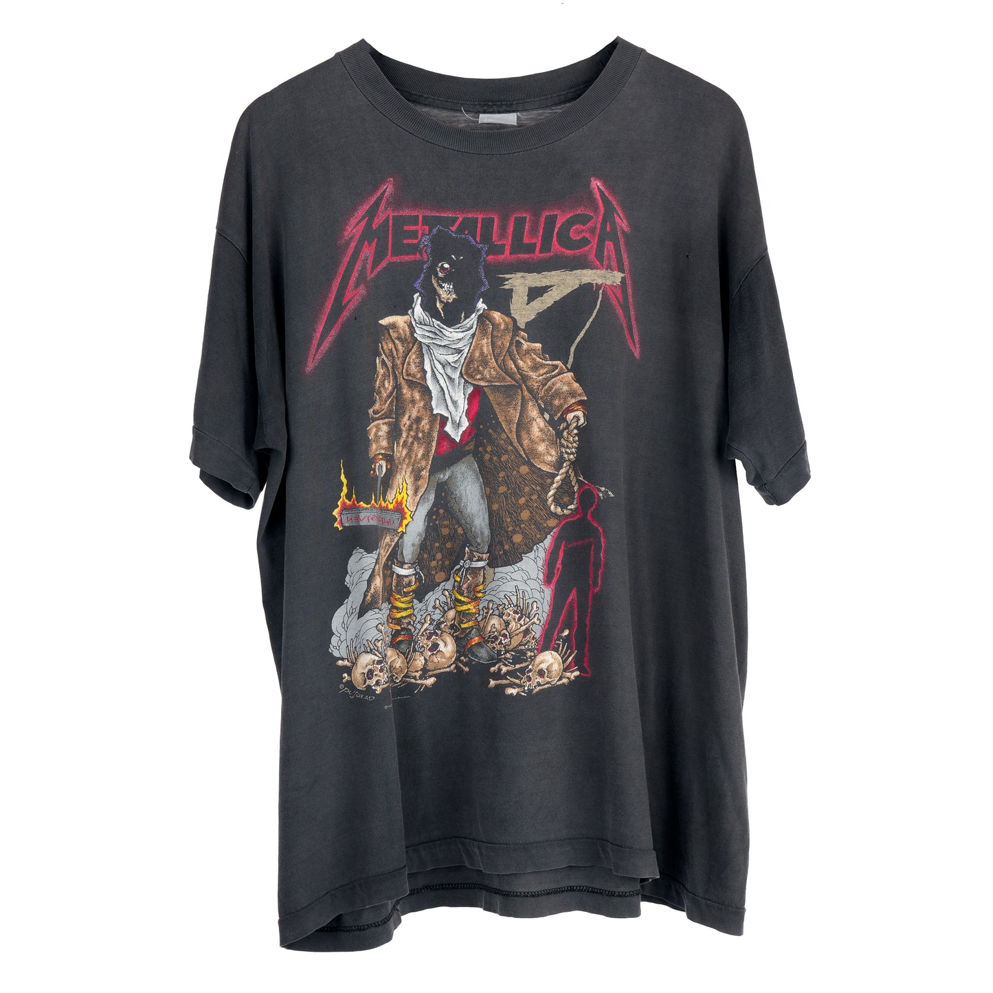 METALLICA PUSHEAD 1992 'UNFORGIVEN EXECUTIONER' TOUR T-SHIRT