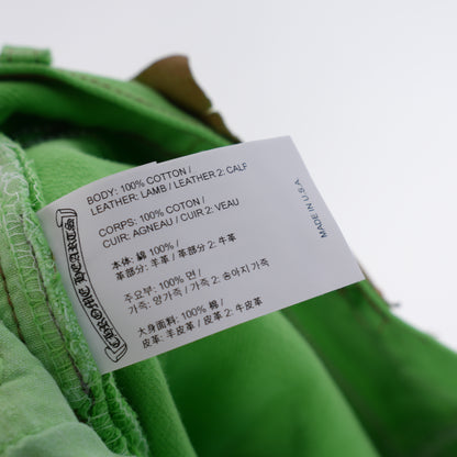 CHROME HEARTS GREEN SEX RECORDS CROSS PATCH JEANS